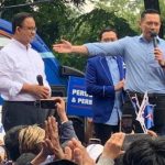 AHY Tampil di Menteng, Kenalkan Bacapres Anies Baswedan di Kader Partai Demokrat FOTO: Agus Harimurti Yudhoyono (AHY) dan Anies Rasyid Baswedan hadir dihadapan kader partai Demokrat di Jalan Proklamasi, Menteng, Jakarta Pusat, Kamis (2/3). (RMOL)