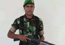 Anggota KKB Tewas, Anak Buah Yotam Bugiangge Ditembak Satgas Yonif 7 Marinir, 2 Ditangkap FOTO: Pecatan TNI Yotam Bugiangge, mantan prajurit dari Batalyon Infanteri 756/Wimane Sili (Yonif 756/MWS). Kini bergabung dengan kelompok kriminal bersenjata (KKB)
