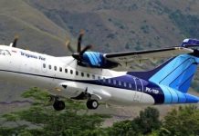 Tim Gabungan Amankan 7 Orang Diduga Pelaku Penembakan Pesawat Trigana Air di Yahukimo FOTO: Trigana Air (ist)