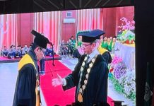 Prof Sukardi Weda Hadiri Pengukuhan Prof Muammar M Bakry sebagai Guru Besar UIN Alauddin Makassar FOTO: Pengukuhan Guru Besar kepada Prof Dr KH Muammar M Bakry Lc MAg di UIN Alauddin Samata, pada Kamis, (16/3/2022).