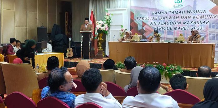 FOTO: Fakultas Dakwah dan Komunikasi (FKD) Universitas Islam Negeri (UIN) Alauddin Makassar mengelar ramah tamah wisuda di gelar di Hotel Remcy, Jalan Boulevard, Panakukang, Makassar, Sulawesi Selatan. Senin (20/3/2023)