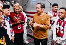 Presiden Jokowi Resmikan Papua Youth Creative Hub di Jayapura, ini Harapan Pemuda di Tana Papua FOTO: Presiden Joko Widodo usai meresmikan Papua Youth Creative Hub (PYCH), di Kota Jayapura, Provinsi Papua, Selasa 21 Maret 2023.