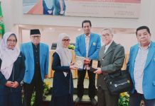 Raker UIM 2023 Hadirkan Prof Mansyur Ramli FOTO: Kiri Rektor Universitas Islam Makassar DR Ir Hj Andi Majdah M Zain M.Si dan Prof Dr H Mansyur ramli SE Ms.i ketua umum APPERTI Pusat (Aliansi Penyelenggara Perguruan Tinggi Indonesia)