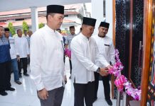 Kado Ultah ke 22 Tahun, Balai Prajurit Serda KKO Soepardi Yonmarhanlan VI Diresmikan oleh Danlantamal FOTO: Rangkaian kegiatan diawali dengan peresmian Gedung Balai Prajurit (Bapra) Serda KKO Soepardi yang bertempat di Mako Sarang Petarung Yonmarhanlan VI. Jalan Yos Sudarso No.308, Ujung Tanah Kota Makassar. Kamis (06/04/2023).