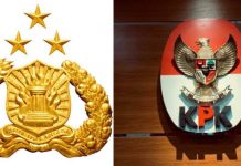 LSI Sebut Kepercayaan Publik Terhadap Kepolisian dan KPK Menurun Kolase Lambang Polri dan KPK