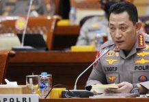 Di Komisi III DPR, Kapolri sebut 52 Meninggal Dunia Ditangan Teroris KKB FOTO: Kapolri Jenderal Listyo Sigit Prabowo di Ruang Rapat Komisi III DPR, Kompleks parlemen, Senayan, Jakarta, Rabu (12/4/2023).