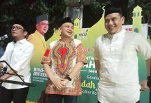 Satu Panggung, Fadly Padi-Fauzi Wawo: Saya sudah Hibahkan diri Saya untuk Appi FOTO: Fauzi Andi Wawo, Munafri Arifuddin (Appi) dan Fadly Padi