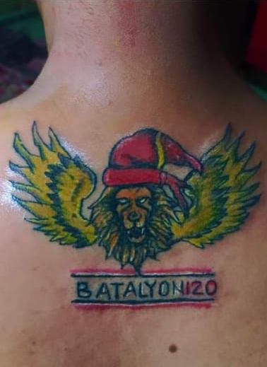 Tatto pelaku kekerasan terhadap warga di Kecamatan Tallo (Sumber: BMI)