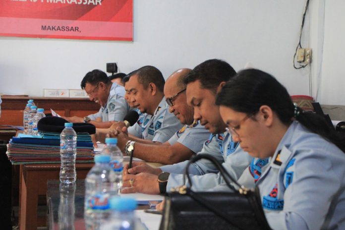 FOTO: Lapas Klas IA Makassar laksanakan Sidang TPP kepada 22 orang WBP. Bertempat di Ruang Seksi Bimkemas, Kamis (27/4/23).