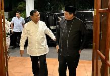 Ketum GP Ansor Dorong Prabowo-Airlangga Berpasangan di Pilpres 2024 FOTO: Ketua umum DPP Gerindra Prabowo Subianto dan Ketua umum Partai Golkar Airlangga Hartarto (properti akun FB Airlangga)