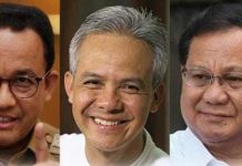 Ganjar RK Unggul di Jatim, Disusul Prabowo-Erick Lalu Anies- Cak Imin Foto: Anies Baswedan, Ganjar Pranowo dan Prabowo Subianto/Net