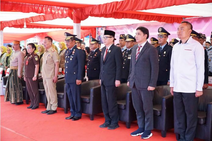 FOTO: Divisi Pemasyarakatan Ikuti kegiatan Upacara Perayaan Hari Bakti Pemasyarakatan ke-59 se-Indonesia. Selasa (02/05/2023).