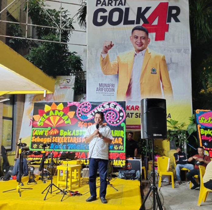 FOTO: Sekertaris DPD Partai Golkar Makassar, Abdul Wahab Tahir