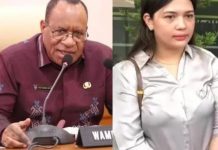 Keluarkan Surat Keterangan Lahir, Wamendagri Gugat RS Pondok Indah Jakarta Rp 23 miliar Foto kolase Veronica Jennifer mengaku punya anak dari Wamendagri John Wempi Wetipo. (Kolase Instagram @kemendagri dan TikTok @amrinhbs)