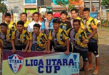 Fungsionaris Partai Golkar dan Pimcam Tallo Buka Liga Utara, Amriana: Ada 32 Tim Berlaga FOTO: Salah satu Klub yang mengikuti Liga Utara ke 4