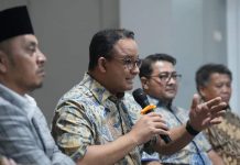 Survei Pilpres Berada Urutan 3, Anies: Pilkada Jakarta Kami tidak Pernah Nomor Satu, Hasilnya? FOTO: Bakal calon presiden (Bacapres) koalisi Partai Nasdem, PKS dan Demokrat Anies Rasyid Baswedan