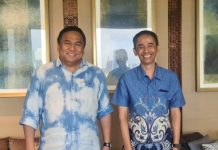Ketua RG Peduli Sulsel Bacaleg Partai NasDem Dapil 2 Makassar FOTO: Kiri Andi Rachmat Saleh ini dikenal sangat dekat dengan Rachmat Gobel salah satu Wakil ketua umum DPP Partai Nasdem.