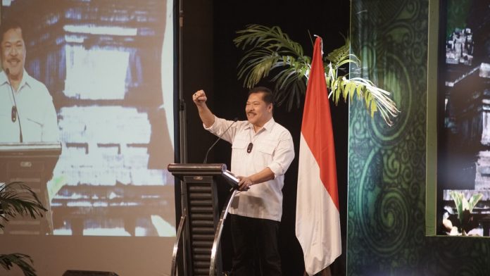 FOTO: Inspektur Jenderal Kementerian Pertanian (Irjen Kementan), Jan Samuel Maringka saat Rapat Koordinasi Pengawasan Bidang Ketahanan Pangan di Surabaya, Jawa Timur, Kamis, 11 Mei 2023.