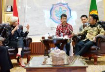 Bank Dunia Apresiasi Kemajuan Sektor Pertanian Indonesia FOTO: Perwakilan Bank Dunia untuk Indonesia atau Country Director World Bank, Satu Kahkonen dan Menteri Pertanian Syahrul Yasin Limpo.