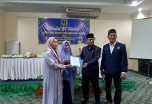Raudatul Athfal dan Pengurus Group Bina Kreatif Seni Anak Gelar halal bi halal FOTO: Halal bi halal bersama Guru Guru Raudatul Athfal (RA) dan Pengurus Group Bina Kreatif Seni Anak (GBKSA) Kota Medan yang dilaksanakan di Hotel Madani, yang beralamat di jalan Sisingamangaraja pada hari jumat (12/5/2023).