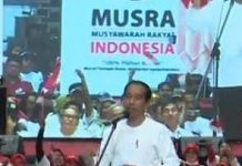 Video Pidato Jokowi, Indonesia Butuh Pemimpin Pemberani, Ribuan Relawan: Prabowo!!! Foto tangkap layar pidato Presiden Jokowi dihadapan ribuan relawannya di Istora Senayan Jakarta. Ahad (14/5)