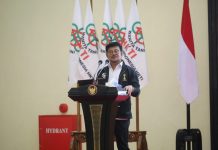 Mentan SYL Ajak Wanita Tani HKTI Membumikan Penanaman Pekarangan Rumah FOTO: Menteri Pertanian Syahrul Yasin Limpo saat menghadiri pembukaan rapat kerja I DPP Wanita Tani Indonesia HKTI Periode 2, Rabu, 17 Mei 2023.