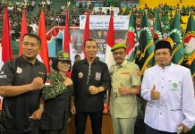 Pengurus PPM Sulsel Hadir pada Kegiatan Pembukaan Open Tournament Kejuaraan Pencak Silat Piala KASAD 2023 FOTO: Prof Dr Sukardi Weda, Wakil Ketua PPM Sulsel saat menghadiri pembukaan Tournament Kejuaraan Pencak Silat Piala Kepala Staf Angkatan Darat (KASAD) tahun 2023 di GOR Sudiang Makassar pada Jumat, (19/5/2023).