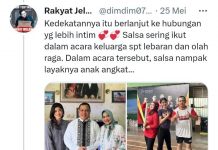 Jagat Maya Heboh, Akun Twitter Rakyat Jelata Ungkap Hubungan Khusus Ketua KPK dengan S Hasil tangkap layar dari akun twitter Rakyat Jelata atau @Dimdim0783. Nampak S sedang berolahraga dengan Ketua KPK dan sang Istri.