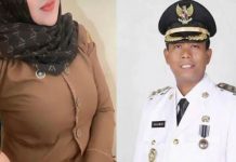 Ngakunya ke Jakarta, Wabup dan Ibu Kabid Dispenda Sekamar, di Pergoki Polisi Foto kolase Wakil bupati SL dan Ibu Kabid Dispenda inisial DRS