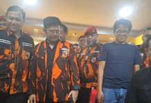 Mentan SYL Ajak Pemuda Pancasila Perkuat Pertanian Hadapi Tantangan Global FOTO: Menteri Pertanian Syahrul Yasin Limpo hadir dalam Musyawarah Cabang (Muscab) XI Pemuda Pancasila Kota Bogor, Minggu malam (28/5/2023).