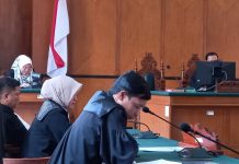 JPU Tancap Gas usai Hakim Tipikor Tolak Eksepsi HYL dan IA FOTO: JPU Kasus Tindak Pidana Korupsi PDAM Makassar. Senin (29/5)