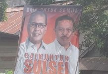 ASN di Pinrang Diperiksa Bawaslu, Beredar Baliho Politik Praktis Sekda Makassar di Enrekang FOTO: Baliho Sekretaris Daerah (Sekda) Kota Makassar, M. Ansar Mangopo memberi dukungan politik praktis kepada calon gubernur Sulsel Danny Pomanto