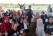Relawan Anies Baswedan Sesali Sikap Putri Dakka FOTO: Ketua Relawan Barisan muda Anies (BARMIS) Sulsel, Irsan saat bersama Barmis se Luwu Raya.