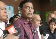 Ada Campur Tangan Asing, LBP: Saya Mau Audit Semua LSM FOTO: Luhut Binsar Pandjaitan usai menghadiri sidang atas terdakwa Haris Azhar-Fatia, (ANTARA/Syaiful Hakim)