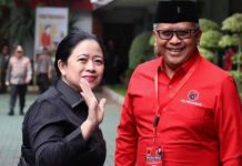 Usai Perindo, Puan Sebut Akan ada Partai Mengusung Ganjar Pranowo FOTO: Puan Maharani dan Sekretaris Jenderal PDI Perjuangan Hasto Kristiyanto.
