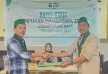 HMI Gowa Raya Sukses Lakukan Rapat Kerja, ini Harapan Ketua Umum FOTO: Nawir Kalling Ketua HMI Gowa Raya dan Hilman Listianto Kordinator steering Rapat Kerja HMI Gowa Raya di Villa Al Rasyid, Jl. Danau Mawang, Romang Lompoa, Kec. Bontomarannu, Kabupaten Gowa, Sulawesi Selatan , pada sabtu 10 Juni 2023