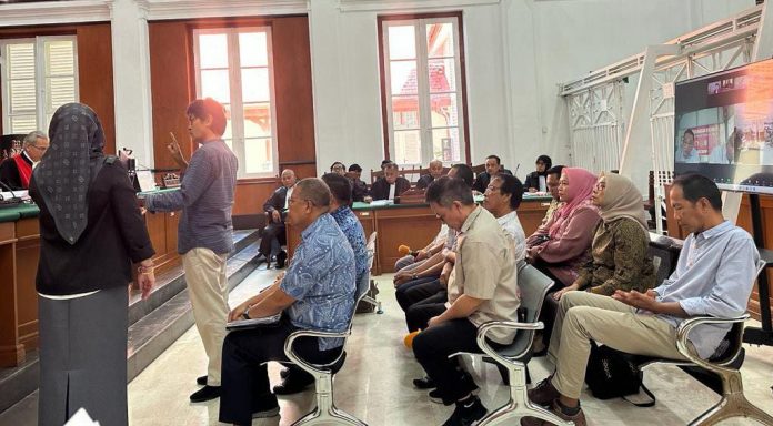 FOTO: JPU Kejati Sulsel hadirkan 12 orang Saksi dalam sidang tindak pidana korupsi PDAM Makassar di Pengadilan Tipikor Makassar. Senin (12/6/2023)