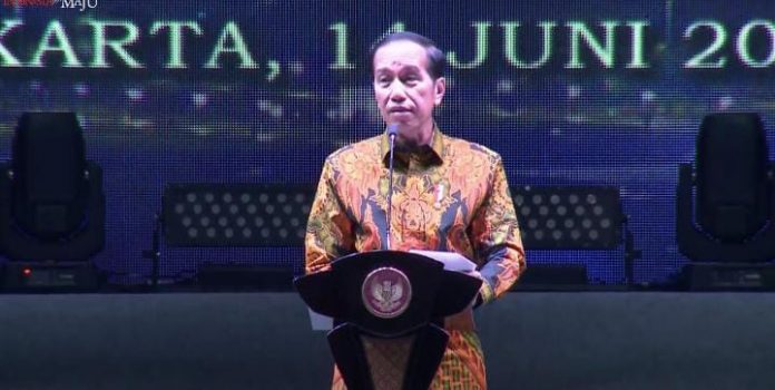 FOTO: Presiden RI Joko Widodo membuka Pameran Pekan Raya Jakarta (PRJ) atau Jakarta Fair Kemayoran (JFK) tahun 2023, Rabu (14/06/2023), di JI-Expo Kemayoran, Jakarta.