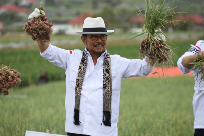 FOTO: Menteri Pertanian Syahrul Yasin Limpo mendorong pengembangan integrated farming kawasan hortikultura di Kabupaten Solok, Sumatera Barat