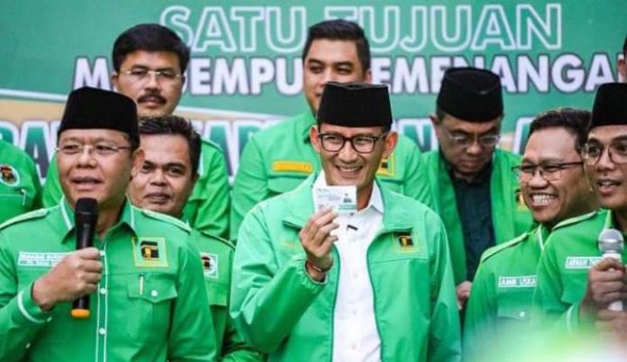 FOTO: Dr. H. Sandiaga Salahuddin Uno, B.B.A., M.B.A., Resmi menjadi kader Partai Persatuan Pembangunan (PPP). (Properti Sandi Uno)