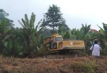 Pembersihan Areal HGU No.94 PTPN 2 Kebun Limau Mungkur Berlangsung Kondusif FOTO: Alat berat milik PT Perkebunan Nusantara II melakukan pembersihan areal HGU No.94 kebun Limau Mungkur Kecamatan STM Hilir. Rabu (21/06) lalu.