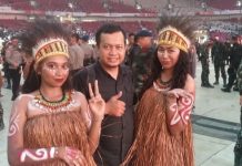Hadiri HUT Bhayangkara ke 77, Megy Aidillova: Polri Makin Berbenah, Presisi untuk Negeri FOTO: Megy Aidillova saat menghadiri Perayaan Hari Ulang Tahun (HUT) Bhayangkara ke 77 dipusatkan di Stadion Utama Gelora Bung Karno (GBK) Senayan pada Sabtu (01-07-2023).