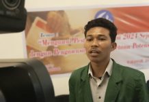 Telan Rp 200 milyar, Kejam Sulsel Pertanyakan Alih Fungsi Lahan Terbuka Hijau Taman Macan Menjadi MPP Pemkot Makassar FOTO: Azhari Hamid, Ketua Komite Jaringan Aktivitas Mahasiswa Sulawesi Selatan (KEJAM Sulsel).