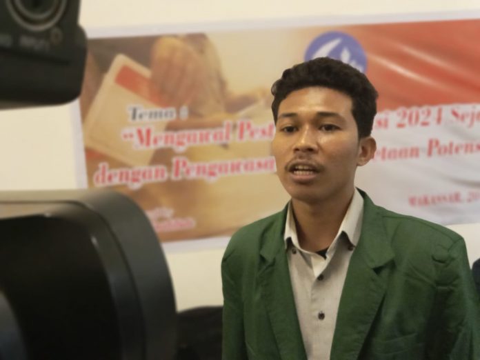 FOTO: Azhari Hamid, Ketua Komite Jaringan Aktivitas Mahasiswa Sulawesi Selatan (KEJAM Sulsel).