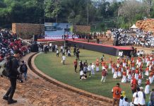 Bukan di Kota Makassar, Rakernas XVI APEKSI 2023 Digelar di Kabupaten Maros FOTO: Suasana Rapat Kerja Nasional (Rakernas) XVI Asosiasi Pemerintah Kota Seluruh Indonesia (APEKSI) 2023 siap digelar di Dusun Tokka, Desa Marannu, Kecamatan Moncongloe, Kabupaten Maros, Sulawesi Selatan. Senin (10/7/2023)