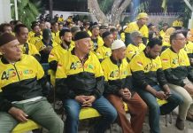 Disambut Ratusan Relawan ‘Yugo is Back’ Appi Tegaskan 50 Caleg Golkar Wajib Memiliki Posko Pemenangan FOTO: Relawan Yusuf Gunco saat menghadiri pengukuhan Tim Pemenangan "Yugo is Back"