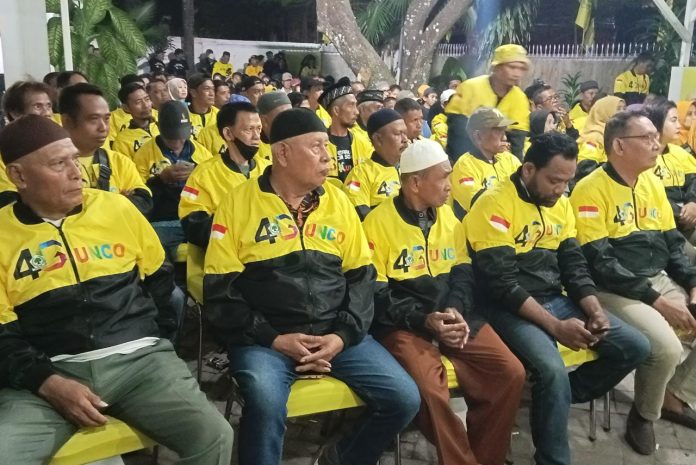 IMG-20230717-WA0154 FOTO: Relawan Yusuf Gunco saat menghadiri pengukuhan Tim Pemenangan