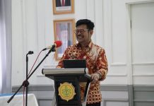 BPK Apresiasi Laporan Keuangan Kementan Tahun 2022 FOTO: Mentan Syahrul Yasin Limpo usai mendapatkan predikat opini wajar tanpa pengecualian atau WTP di Balai Embrio Ternak (BET) Cipelang, Kabupaten Bogor, Jawa Barat, Selasa, 25 Juli 2023.