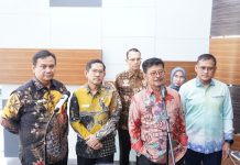 Mentan Minta Akses Pupuk Dipermudah Untuk Petani FOTO: Menteri Pertanian Syahrul Yasin Limpo saat memberikan keterangan pers usai kegiatan Workshop Transformasi Kebijakan Pupuk Bersubsidi, di Sentul, Bogor pada 3 Agustus 2023.