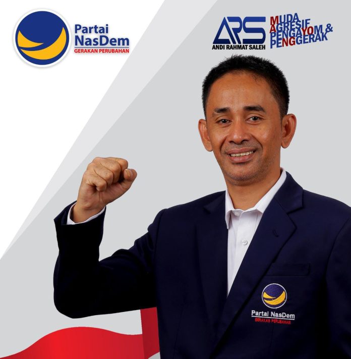 IMG-20230810-WA0083 FOTO: Andi Rahman Saleh calon anggota legeslatif partai NasDem Dapil 3 Makassar, Kecamatan Tamalanrea dan Biringkanaiya